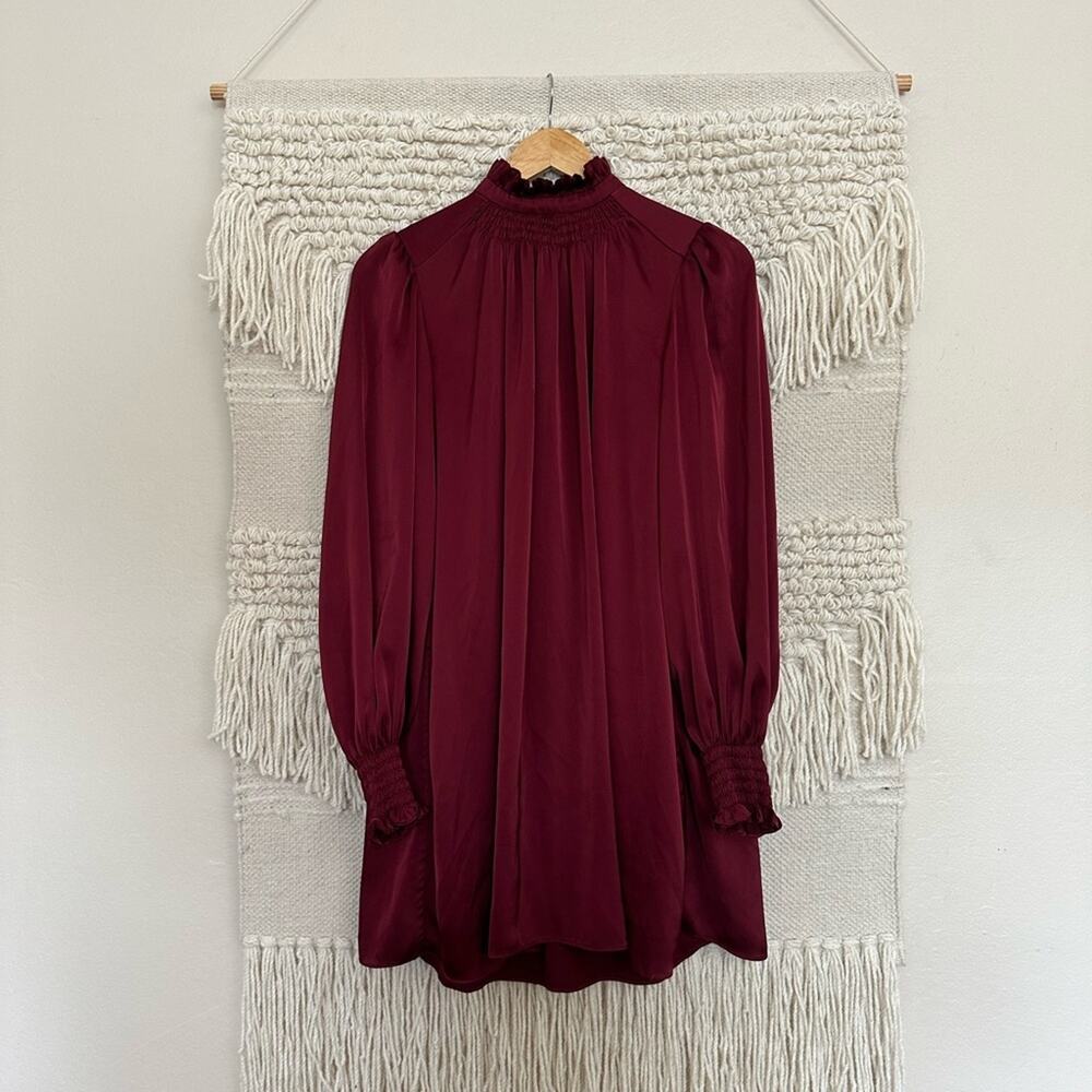 Adam Lippes Charmeuse Ruffle Dress